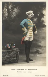 Woman in military dress